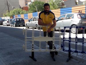 Vallas peatonales de plástico